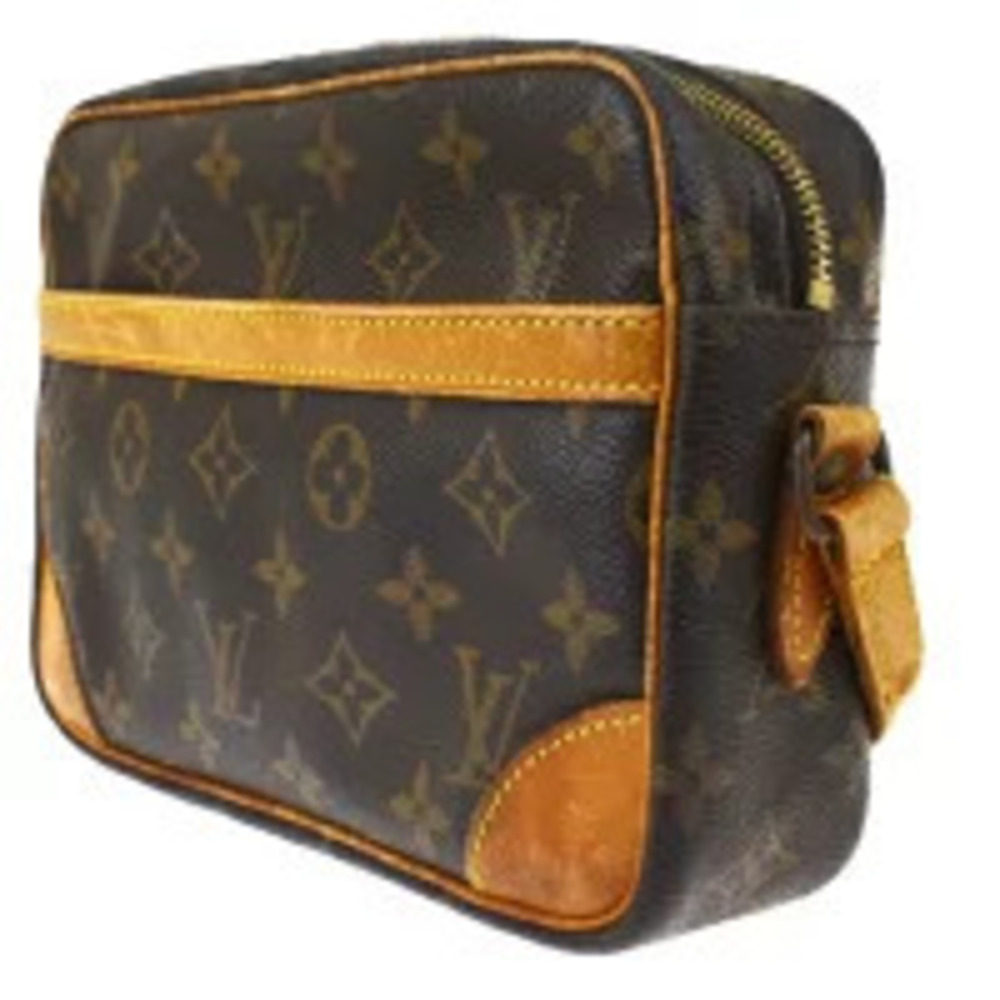 Louis Vuitton Bag Shoulder Monogram Trocadero Leather Brown